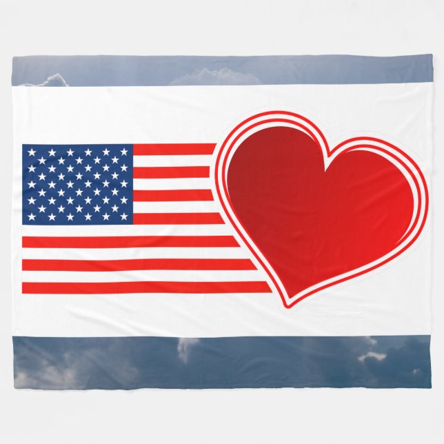 COBERTOR DE VELO EU AMO A MINHA BANDEIRA (Frente (Horizontal))