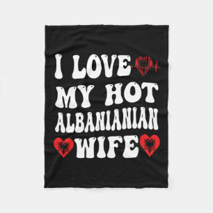 Cobertor De Velo Eu Amo A Minha Esposa Albyniana, Alnia Flag Heart 