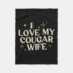 Cobertor De Velo Eu Amo A Minha Mulher De Cougar Eu Corto A Minha M