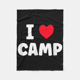 Cobertor De Velo Eu Amo Acampamento de Verão Glamping