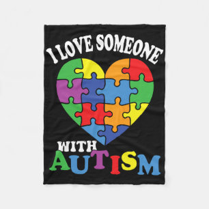 Cobertor De Velo Eu Amo Alguém Com Autismo 2