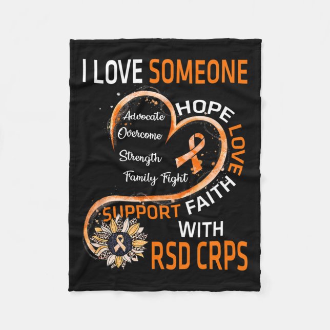 Cobertor De Velo Eu Amo Alguém Com Caixas De Rsd Conscientes Girass (Frente)