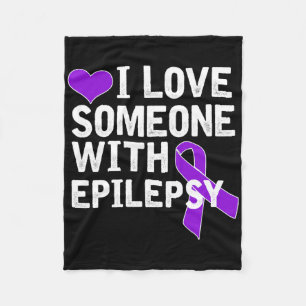 Cobertor De Velo Eu Amo Alguém - Conscientização sobre Epilepsia