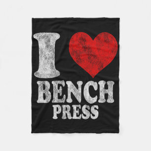 Cobertor De Velo Eu Amo Bench Press Vintage 1
