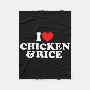 Cobertor De Velo Eu Amo Frango e Arroz