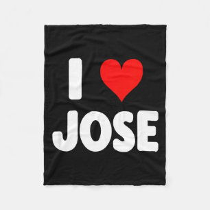 Cobertor De Velo Eu Amo Jose - Coração