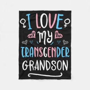 Cobertor De Velo Eu Amo Meu Neto Transgênero Lgbt Orgulho Trans Ban