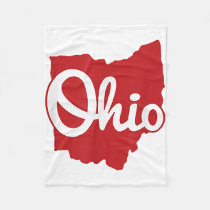 Cobertor De Velo Eu Amo Meu Ohio Home Script Ohio