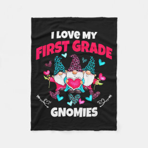 Cobertor De Velo Eu Amo Meu Primeiro Ano Gnomies Professor Divertid