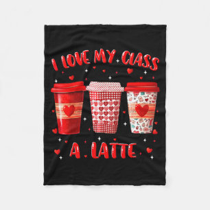 Cobertor De Velo Eu Amo Meu Professor Cl A Latte Dia dos Namorados 