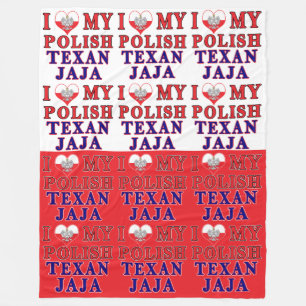 Cobertor De Velo Eu Amo Meu Texan Polonês Jaja