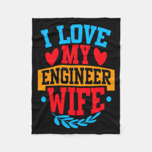Cobertor De Velo Eu Amo Minha Esposa Engenheira Eu Amo Minha Esposa