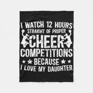 Cobertor De Velo Eu Amo Minha Filha Cheer Pai De Uma Cheerleader Pa