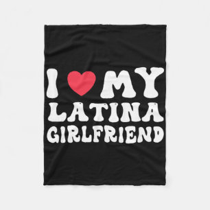 Cobertor De Velo Eu Amo Minha Namorada Latina Coração Namorada Engr