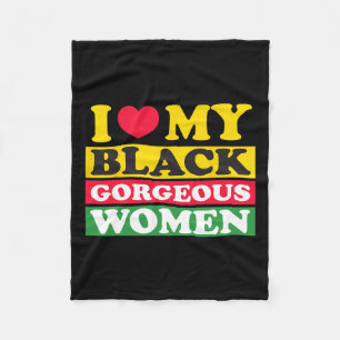 Cobertor De Velo Eu Amo Minhas Mulheres Negras Lindas Mês da Histór