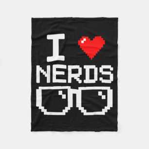 Cobertor De Velo Eu Amo Nerds Eu Adoro Nerds Para Livro de Ciência