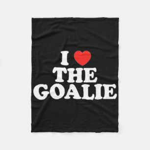 Cobertor De Velo Eu Amo O Coração Do Goleiro Futebol Hockey Esporte