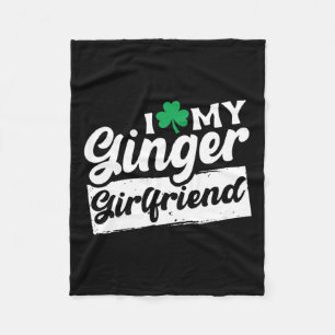 Cobertor De Velo Eu Amo O Meu Dia de São Patrício De Pedra De Cabeç