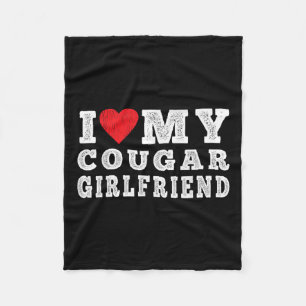 Cobertor De Velo Eu Amo O Meu Namorada De Cougar - Eu Corto O Meu G