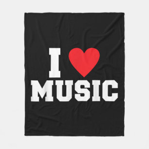 Cobertor De Velo Eu amo o Music Lover
