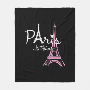 Cobertor De Velo Eu Amo Paris Eiffel Torre França Souvenir Francês