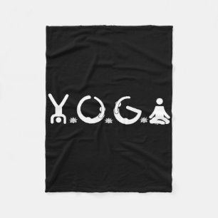 Cobertor De Velo Eu Amo Professor de Yoga Amante do Yoga Ditado