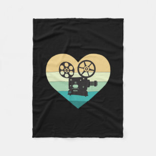 Cobertor De Velo Eu Amo Projetor de Filme Retro do Cinema