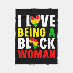 Cobertor De Velo Eu Amo Ser Uma Mulher Negra Mês da História Afro