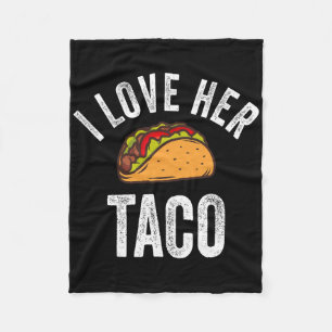 Cobertor De Velo Eu Amo Seu Taco Camisa Engraçada Cinco De Mayo Mex