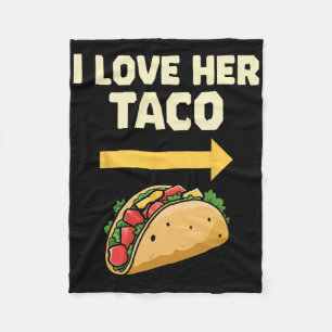 Cobertor De Velo Eu Amo Seu Taco Mexicano Fiesta Casais Cinco De Mã