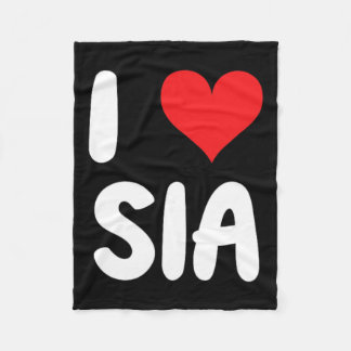 Cobertor De Velo Eu Amo Sia - Coração