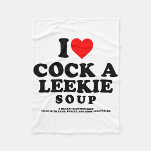 Cobertor De Velo Eu Amo Uma Sopa Leekie Escocesa Frango Alho-Poró B