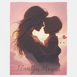 Cobertor De Velo Eu Amo Você Mamãe
