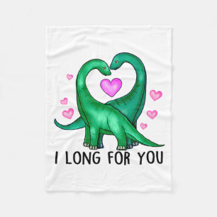 Cobertor De Velo Eu Anseio Por Você Camiseta Funny Dinosaur Dia Dos