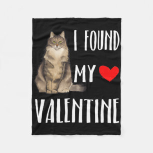 Cobertor De Velo Eu Encontrei Meu Amor de Gato da Floresta Noruegue