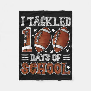 Cobertor De Velo Eu Enfrentei 100 Dias Escola Futebol 100º Dia De C