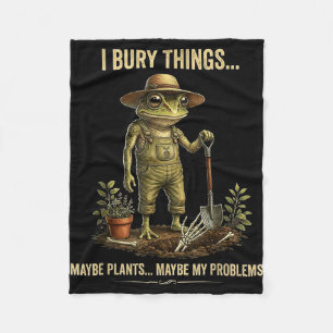 Cobertor De Velo Eu enterro coisas talvez plantas talvez meus probl