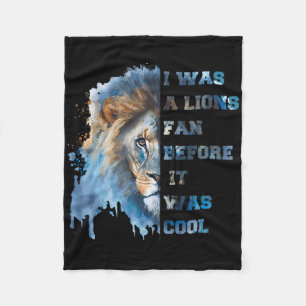 Cobertor De Velo Eu Era Fã do Lions Antes de Ser Legal Camiseta Vin