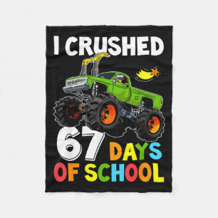 Cobertor De Velo Eu Esmaguei 67 Dias De Escola Engraçado Seis Sete 