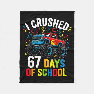 Cobertor De Velo Eu Esmaguei 67 Dias De Escola Engraçado Seis Sete 