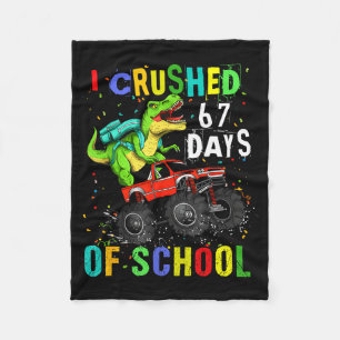 Cobertor De Velo Eu Esmaguei 67 Dias De Escola Engraçado Seis Sete 