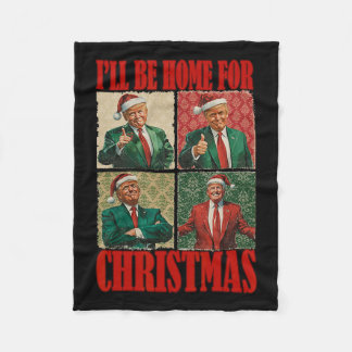 Cobertor De Velo Eu Estarei Em Casa Para Papais noeis De Natal Engr