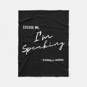 Cobertor De Velo Eu estou falando Kamala Harris International Women