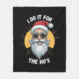 Cobertor De Velo Eu faço isso para os Ho s Natal engraçado santa
