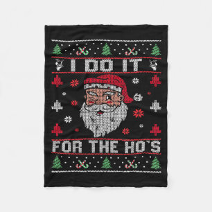 Cobertor De Velo Eu faço isso pelas mulheres, Papai Noel de Natal r