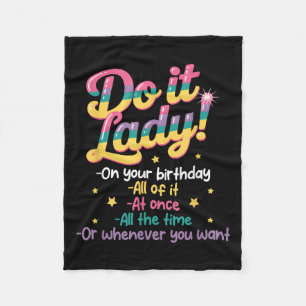 Cobertor De Velo Eu faço T Lady no seu aniversário sempre que você