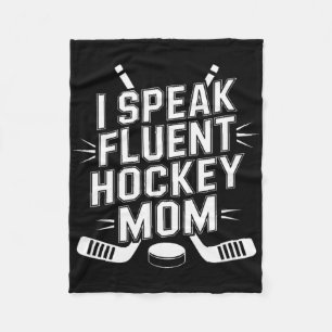 Cobertor De Velo Eu Falo Corretamente Vida de Mãe de Hockey no Rinq