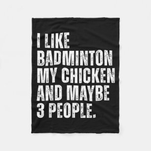 Cobertor De Velo Eu Gosto de Amante de Badminton Meu Frango Pet Cit