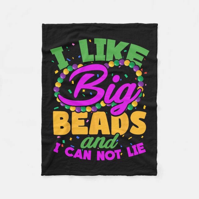 Cobertor De Velo Eu Gosto De Grandes Miçangas E Não Posso Mentir (Frente)