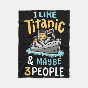 Cobertor De Velo Eu Gosto Do Titanic E Talvez 3 Pessoas Engraçadas